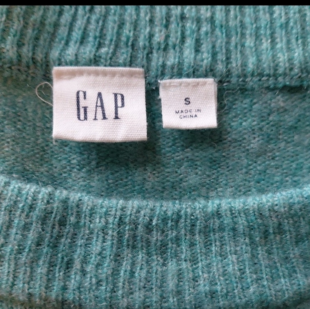 Gap Women's Blue/ Green Knit Sweater Size S - Picture 5 of 9